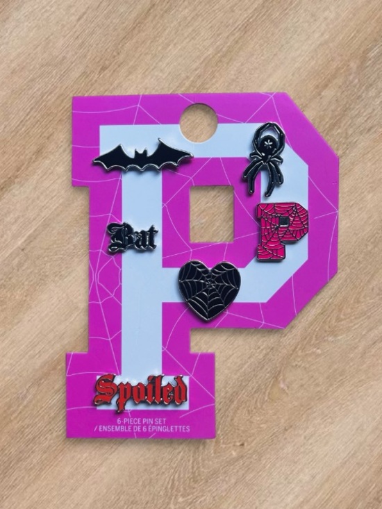 PINK Victoria's Secret Accessories - 🆕🕷️PINK Halloween Collectible Pins 6 Piece Set Victoria’s Secret NWT🕸️
